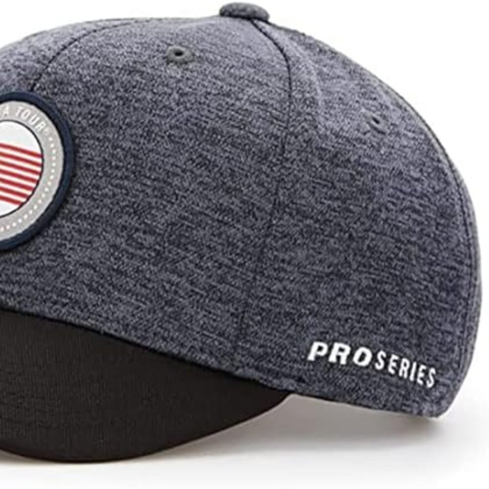 Brand new! PGA TOUR Men's Americana Golf Cap - Caviar Heather - Picture 2 of 4